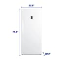 Element 21.0 cu. ft. Upright Convertible Freezer / Refrigerator - White, ENERGY STAR (EUF21CEBW) view 5