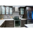 Elite EW46 Series 30-Inch Convertible Curved Glass Chimney Range Hood, 460 Max Blower CFM view 7