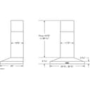 36-Inch Convertible Wall-Mount Chimney Range Hood, 500 CFM view 6