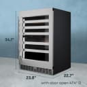 Cellara By 24 In., 46 Bottle Dual-zone Wine Cooler view 5