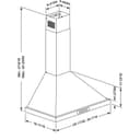 Elite 30Inch Pyramidal Chimney Range Hood, 640 Max Blower CFM, view 6