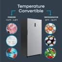 17.0 Cu. Ft. Upright Convertible Freezer / Refrigerator view 9