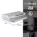 24-Inch Convertible Under-Cabinet Range Hood, 230 Max Blower CFM view 6