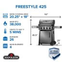 Freestyle™ 425 4-Burner, Gas Grill view 2