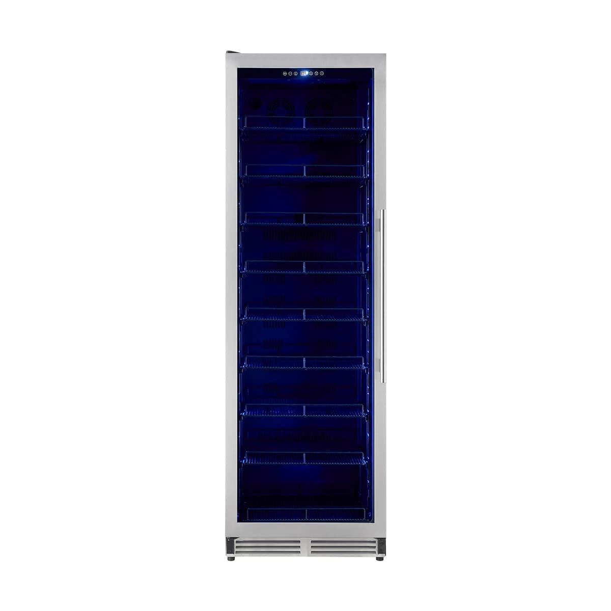 Cesinali 24-Inch Built-In Beverage Cooler, 15.8 cu.ft, Stainless Steel, Dual Temperature Zones, LED Interior Lighting, Adjustable Shelves