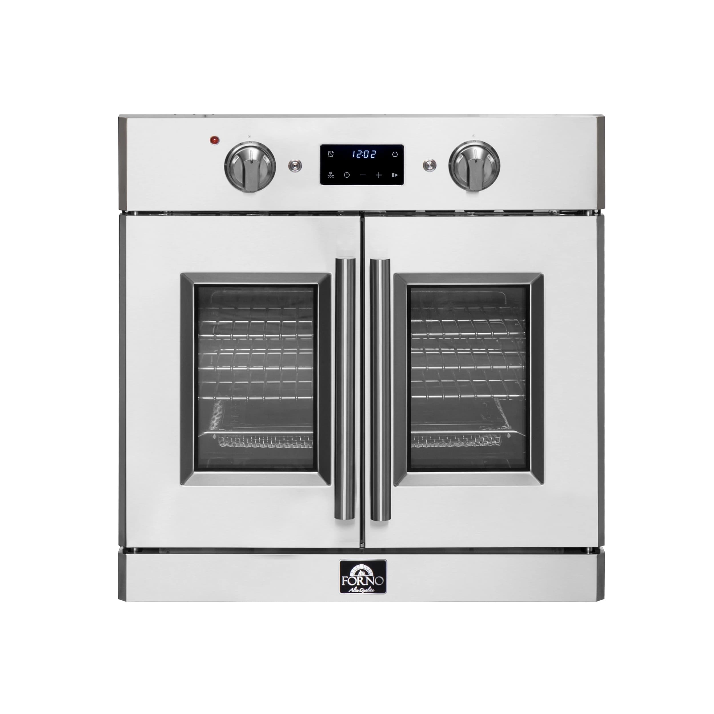 Gallico 30-Inch Electric French Door Wall Oven, Stainless Steel, True Convection, Air Fry, Self-Cleaning