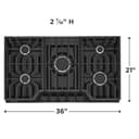 36" Gas Cooktop view 3