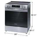 30" Front Control Electric Range view 2