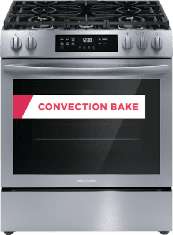 30" Front Control Gas Range with Convection Bake