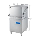 Commerciale Hood Dishwasher view 11