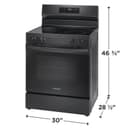 30" Electric Range with Steam Clean view 3