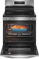 30-in Glass Top 5 Burners 5.3-cu ft Steam Cleaning Freestanding Electric Range view 4