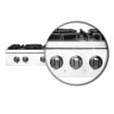 Cossato Alta Qualita 48-Inch Pro-Style Gas Rangetop, , 8 Sealed Burners, 107,000 BTU Total Output, Continuous Cast Iron Grates view 4