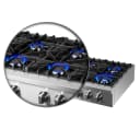 Cossato Alta Qualita 48-Inch Pro-Style Gas Rangetop, , 8 Sealed Burners, 107,000 BTU Total Output, Continuous Cast Iron Grates view 7