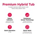 24" Hybrid Tub Dishwasher view 2