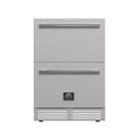 Como 24-Inch Indoor Outdoor Drawer Refrigerator, 4.87 cu.ft, Stainless Steel Interior, Adjustable Shelves, LED Lighting view 1