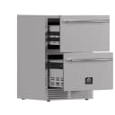 Como 24-Inch Indoor Outdoor Drawer Refrigerator, 4.87 cu.ft, Stainless Steel Interior, Adjustable Shelves, LED Lighting view 4