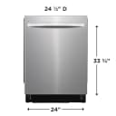 24" Stainless Steel Tub Dishwasher view 2