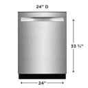 24" Stainless Steel Tub Dishwasher view 5