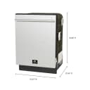 Romano 24-Inch Built-In Dishwasher, Stainless Steel Finish, Stainless Steel Tub, 49 dBA, Energy Star Certified view 12