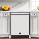 Romano Espresso 24-Inch Built-In Dishwasher, White Finish, Stainless Steel Tub, 49 dBA, Energy Star Certified view 7