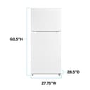 Avanti Frost Free Top Freezer Refrigerator view 4
