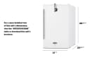 17" Wide Tabletop Front Tap Beer Kegerator view 7