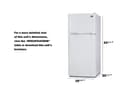 19" Wide Top Mount Refrigerator-Freezer view 9