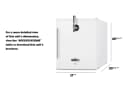 17" Wide Tabletop Front Tap Beer Kegerator view 8
