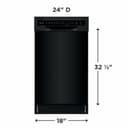 18" Stainless Steel Tub Dishwasher view 12