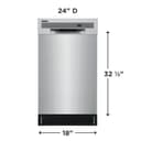 18" Stainless Steel Tub Dishwasher view 12