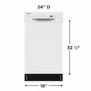 18" Stainless Steel Tub Dishwasher view 13