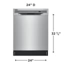 24" Stainless Steel Tub Dishwasher view 2