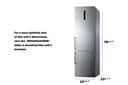 24" Wide Bottom Freezer Refrigerator view 3
