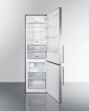 24" Wide Bottom Freezer Refrigerator With Icemaker view 3