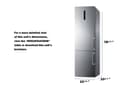 24" Wide Bottom Freezer Refrigerator With Icemaker view 9