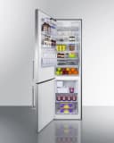 24" Wide Bottom Freezer Refrigerator With Icemaker view 4