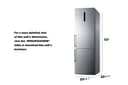 24" Wide Bottom Freezer Refrigerator with Icemaker view 7