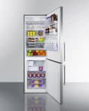 24" Wide Bottom Freezer Refrigerator with Icemaker view 4