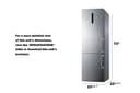 24" Wide Bottom Freezer Refrigerator with Icemaker view 7