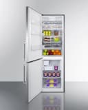 24" Wide Bottom Freezer Refrigerator with Icemaker view 4