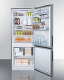 28" Wide Built-In Bottom Freezer Refrigerator With Icemaker view 3