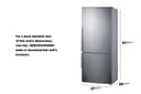 28" Wide Bottom Freezer Refrigerator view 7
