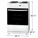 24" Electric Range view 10