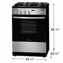 24" Gas Range view 7