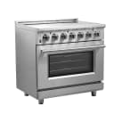 Massimo 36-Inch Freestanding Chef Door Electric Range, True Convection Oven view 2