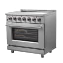 Massimo 36-Inch Freestanding Chef Door Electric Range, True Convection Oven view 3