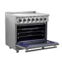 Massimo 36-Inch Freestanding Chef Door Electric Range, True Convection Oven view 4