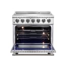 Massimo 36-Inch Freestanding Chef Door Electric Range, True Convection Oven view 5
