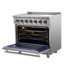 Massimo 36-Inch Freestanding Chef Door Electric Range, True Convection Oven view 6